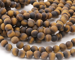 Tiger Eye (matte) Round 8mm