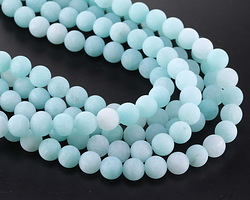 Aqua Agate (matte) Round 8mm