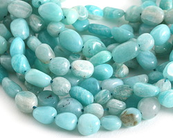 Peruvian Amazonite Pebble 6-10x6-8mm