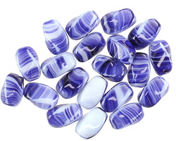 Czech Glass Skydive Twisted Rice 10x6mm