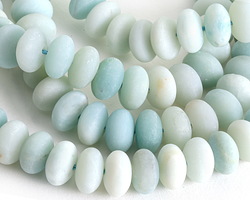 Amazonite (matte) Rondelle 6x10mm