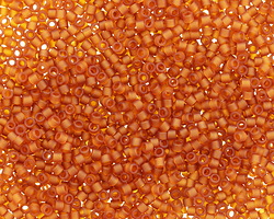 Miyuki Delica Matte Transparent Dark Topaz (DB0764) 11/0 Seed Bead