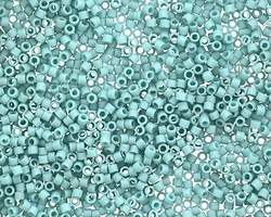 Miyuki Delica Matte Opaque Turquoise Blue Luster (DB0375) 11/0 Seed Bead