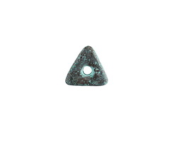 Mykonos Metalized Ceramic Copper Patina Triangle Washer 11mm
