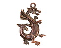Mykonos Antique Copper (plated) Large Dragon Focal 28x45mm