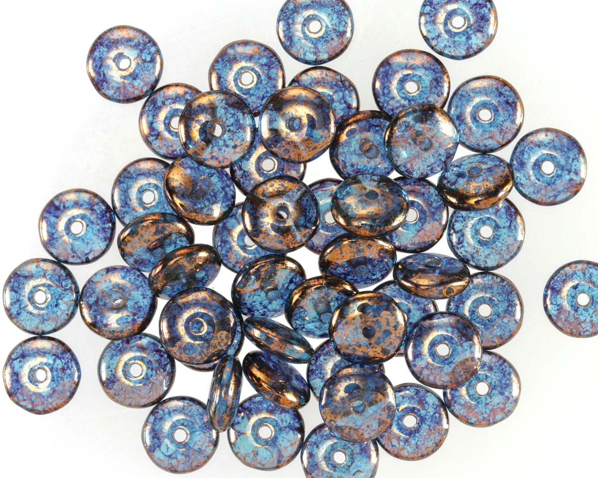 Czech Glass Bronzed Capri Spacer 2x6mm