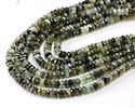 Green Tourmaline Microfaceted Rondelle 2x4mm