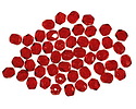 Czech Glass Ruby Fire Polished Round 4mm