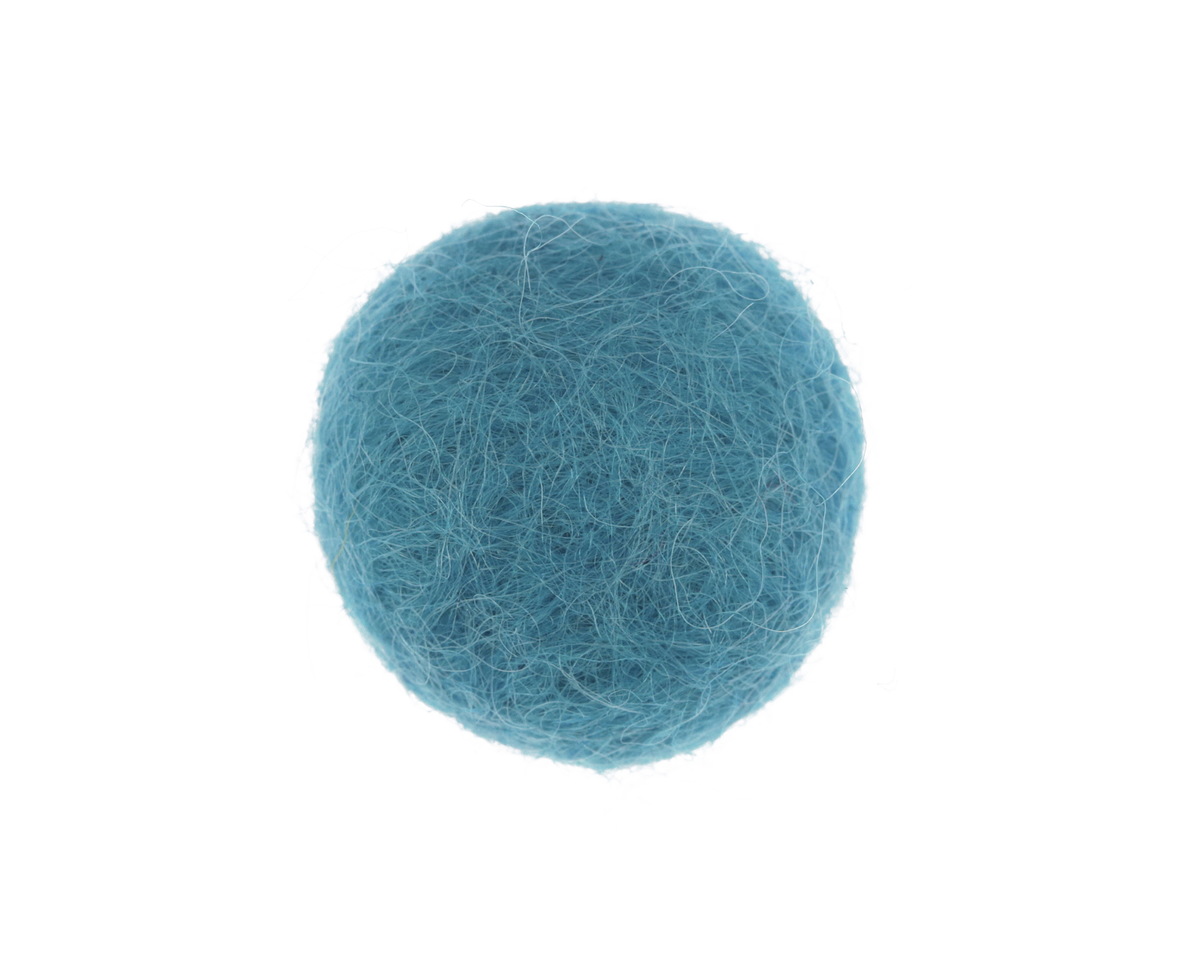 Turquoise Felt Round 20mm