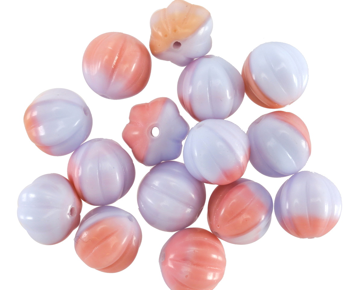 Czech Glass Aster Melon Round 8mm