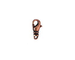 Antique Copper (plated) Swivel Lobster Clasp 12x7mm