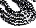 Black Obsidian Microfaceted Oval 8x6mm