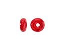 Unicorne Beads Glass Red Pepper Donut 4-6x9-11mm