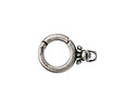 Antique Silver Finish Swivel Charm Holder Clasp 20x13mm