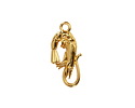 24K Gold (plated) Shrimp Focal 11x23mm
