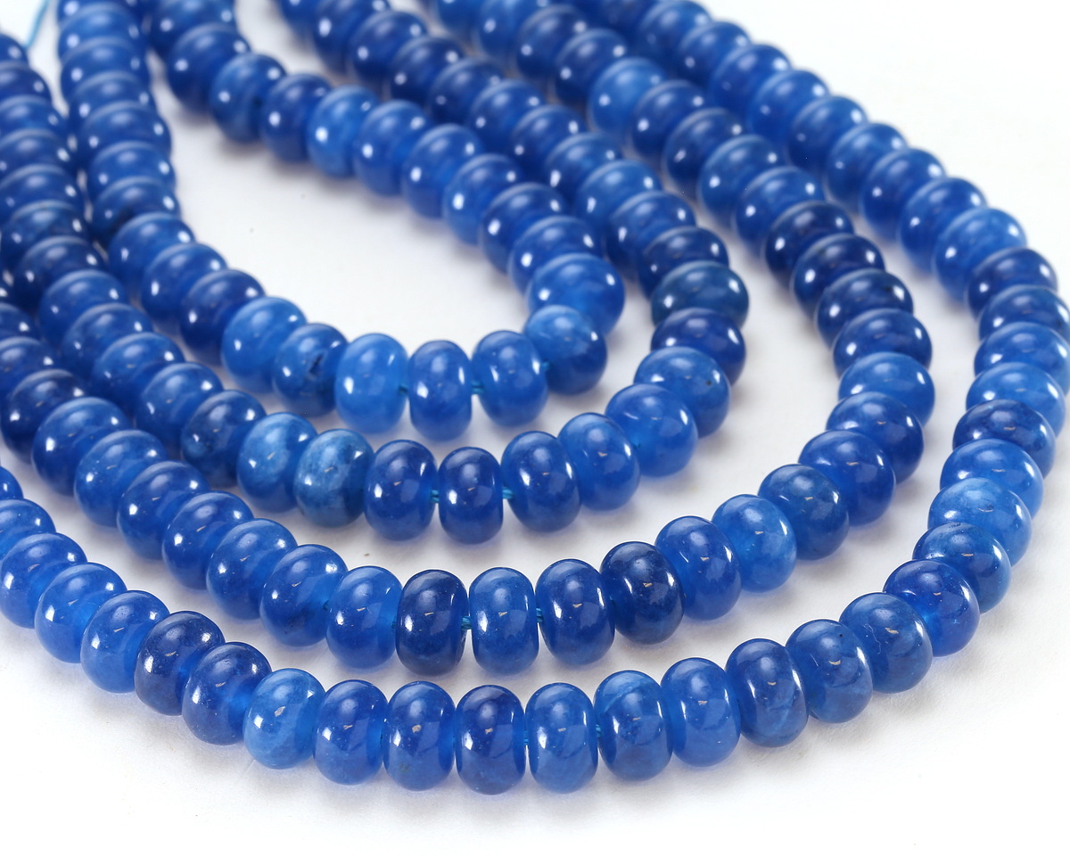 Deep Waters Agate Rondelle 5x8mm