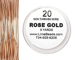 Parawire Rose Gold 20 gauge, 6 yards
