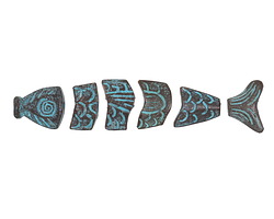 Mykonos Copper (plated) Patina Worry Fish 80mm