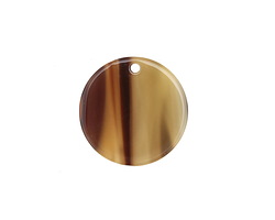 Zola Elements Brown Sugar Acetate Coin Focal 20mm