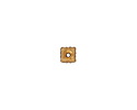 TierraCast Antique Gold (plated) Rococo Square Heishi 4mm