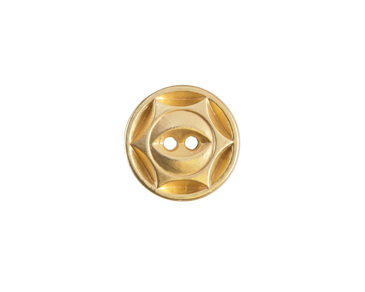 Satin Hamilton Gold (plated) Sunburst Button 16mm