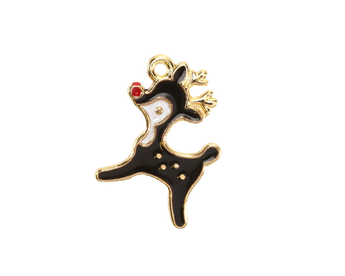 Enamel Rudolph the Reindeer Focal 15x20mm