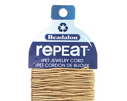 Beadalon Sand RePEaT Braided Cord 1mm, 5 meters