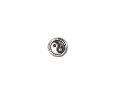 TierraCast Antique Silver (plated) Yin Yang Bead 8mm