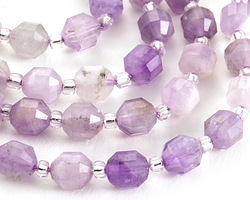 Lavender Amethyst Energy Tube 7x6mm