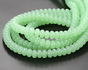Green Tea Opal Glass Rondelle 5x8mm