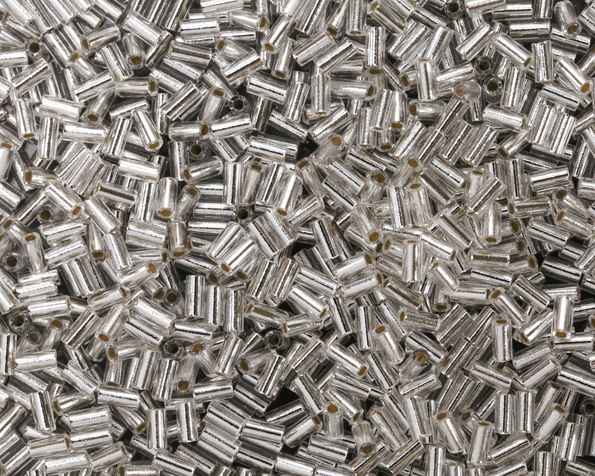Miyuki Silver Lined Crystal Bugle Bead 3mm