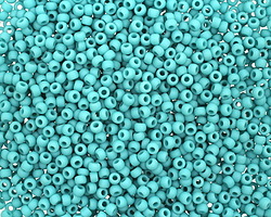 TOHO Opaque Frosted Turquoise Round 11/0 Seed Bead