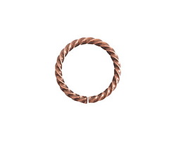 Nunn Design Antique Copper (plated) Grande Rope Jump Ring 14 gauge, 17mm