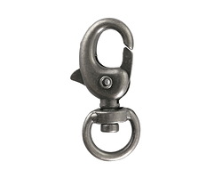 Antique Silver (plated) Swivel Lobster Clasp 30x15mm