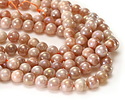 Peach Moonstone w/ AB Luster Round 8mm