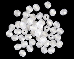 Czech Glass Sueded Gold Crystal Fire Polished Round 4mm