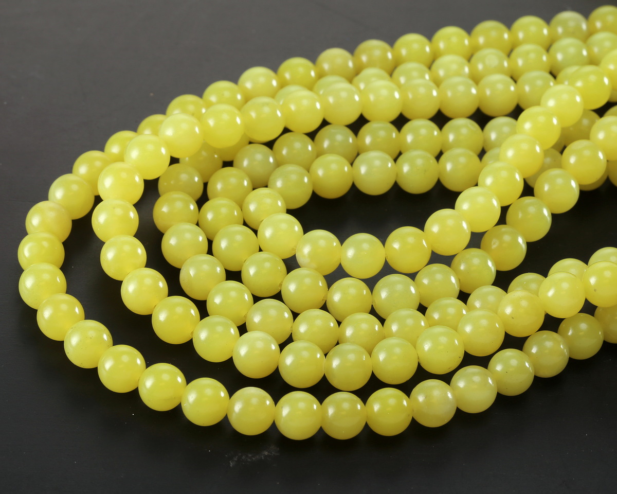 Olive Jade Round 8mm