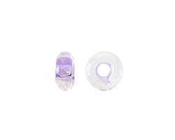 Unicorne Beads Glass Purple Jellyfish Donut 4-6x9-11mm