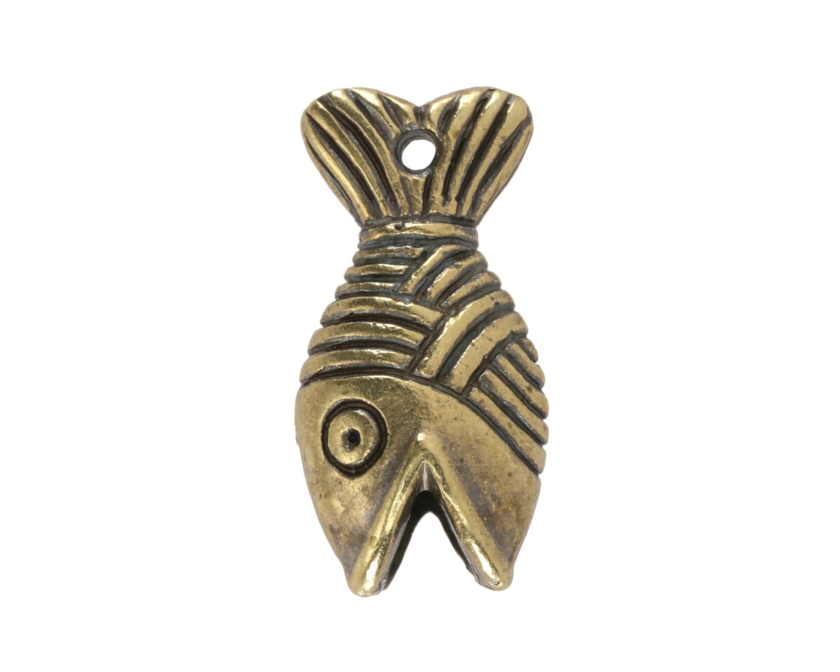 Mykonos Antique Brass (plated) Large Fish Focal 14x27mm