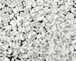Miyuki Opaque White Bugle Bead 3mm