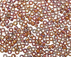 TOHO Transparent Rainbow Smoky Topaz Round 8/0 Seed Bead