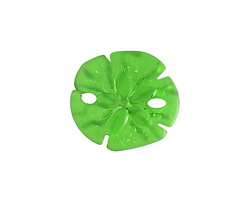 Shamrock Beach-Style Glass Sand Dollar 20mm