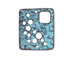 Mykonos Copper (plated) Patina Space Stencil Link 26x22mm