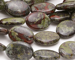 Dragon Blood Jasper Flat Oval 25x18mm