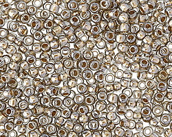 TOHO Black Diamond (with Gold Lining) Round 8/0 Seed Bead