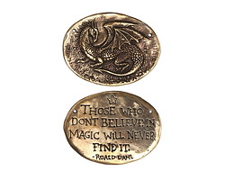 Green Girl Bronze Dragon Link 40x30mm