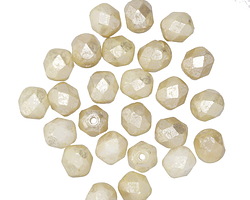 Czech Glass Beige Silver Champagne Fire Polished Round 6mm