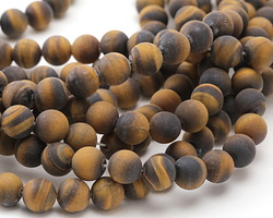 Tiger Eye (matte) Round 10mm
