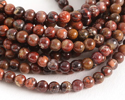 Poppy Jasper Round 4mm