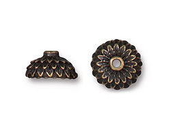 TierraCast Antique Brass (plated) Acorn Beadcap 10x6mm